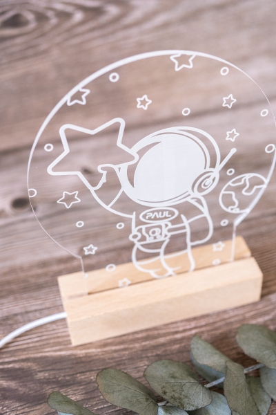 Lampe / Nachtlicht Astronaut -personalisiert-